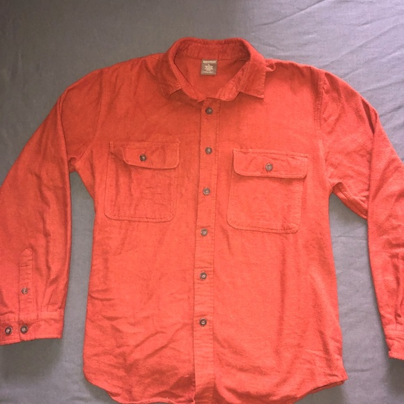 Great Northwest Clothing Company Orange Flannel - Picture 1 of 3
